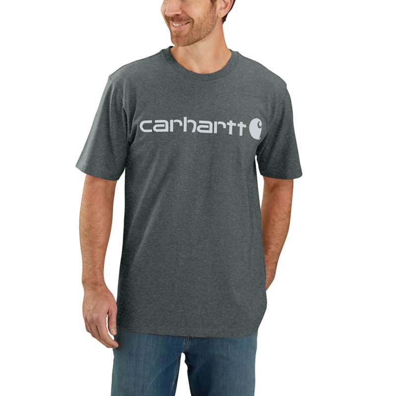 Carhartt Men's Signature Logo Short-Sleeve T-Shirt - ELM 354