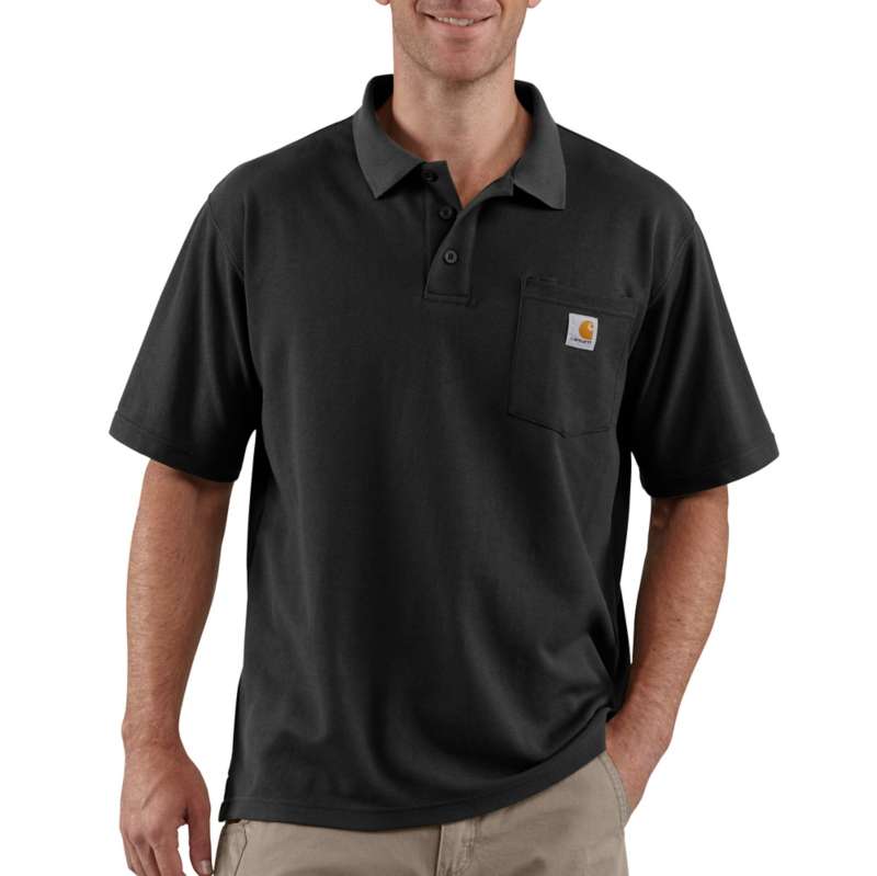 Carhartt Men's Contractors Work Pocket Polo - BLACK BLK