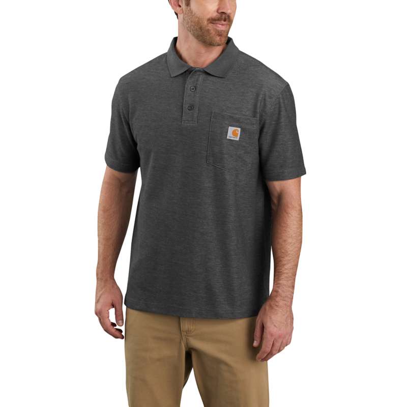 Carhartt Men's Contractors Work Pocket Polo - CARBON CRH