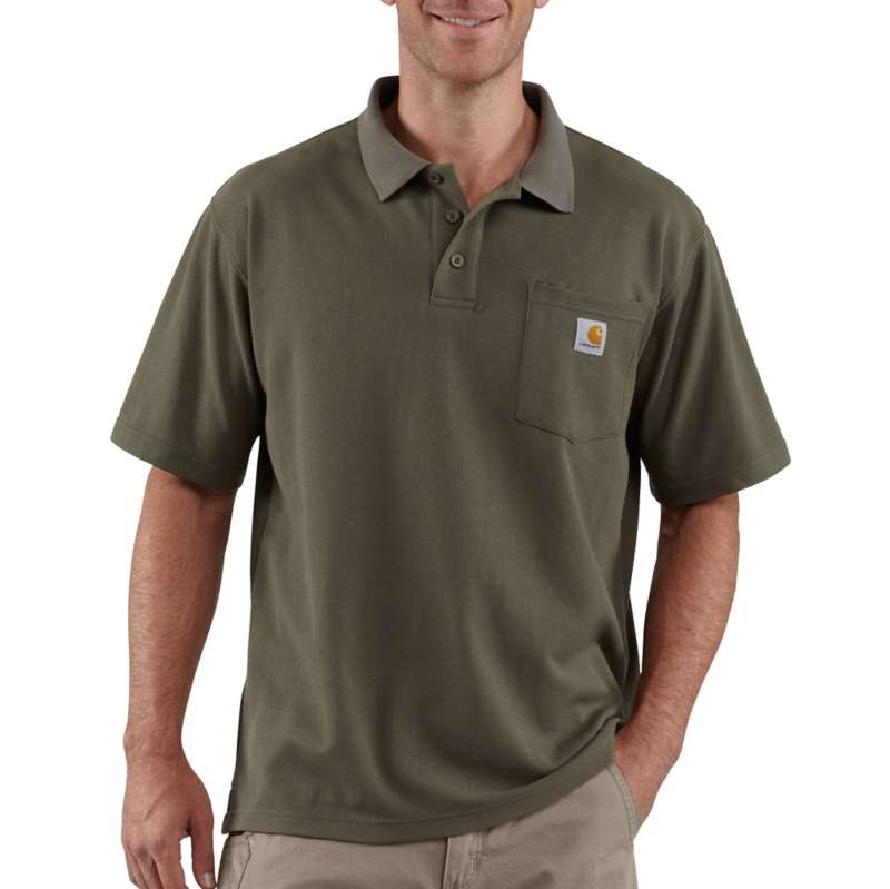 Carhartt Men's Contractors Work Pocket Polo - MOSS MOS