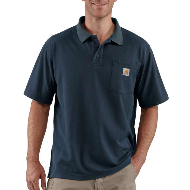 Carhartt Men's Contractors Work Pocket Polo - NAVY NVY