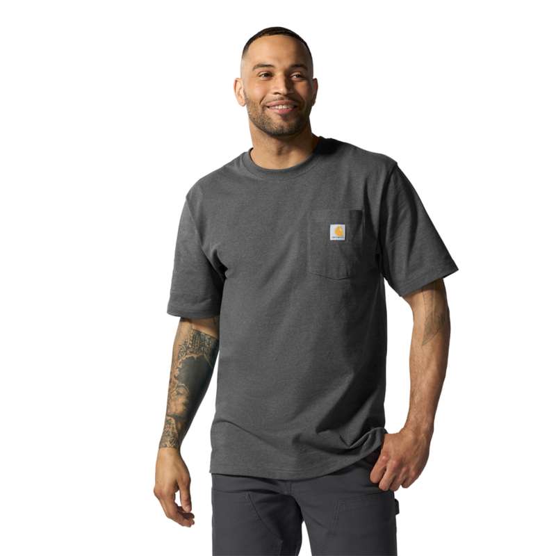 Carhartt Men's Workwear Pocket Short-Sleeve T-Shirt - CARBON CRH