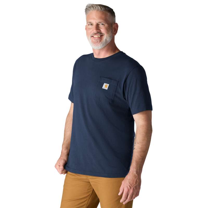 Carhartt Men's Workwear Pocket Short-Sleeve T-Shirt - NAVY NVY
