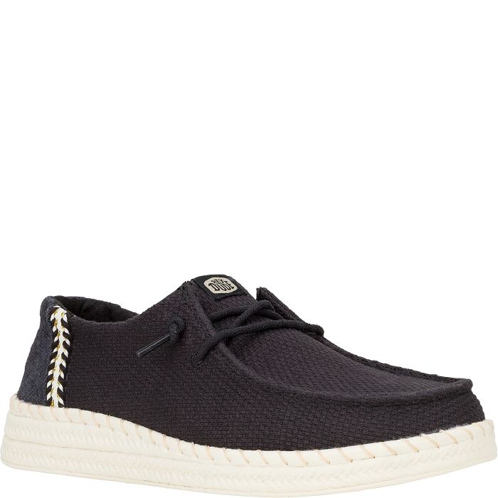 Hey Dude Women's Wendy Espadrille Woven Black