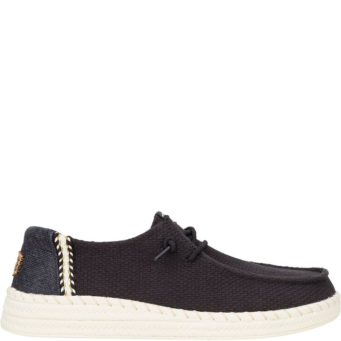 Hey Dude Women's Wendy Espadrille Woven Black