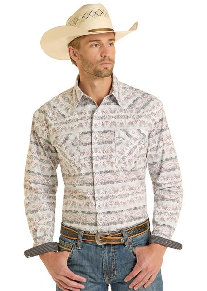 Panhandle Men's Long Sleeve 2 Pocket Snap Shirt