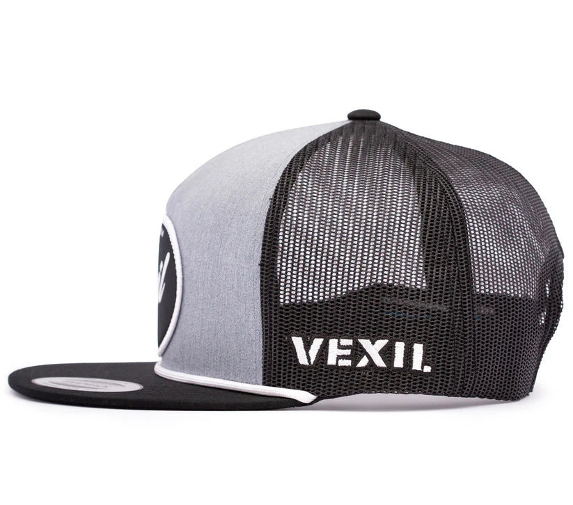 Vexil Brand - 2014 Patch - Black/Heather Grey/Black Mesh Snapback
