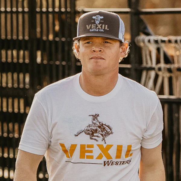 Vexil Cattle Co. Est. 2014 Wet Brown/White Mesh
