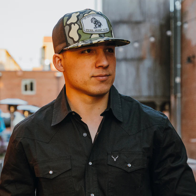 Vexil Hunt Club - Tom Turkey - ES Retro Camo/Black Mesh Snapback