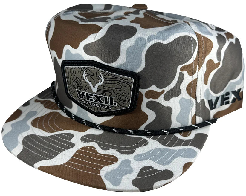 Vexil Outdoors Topo Light Retro Camo Snapback