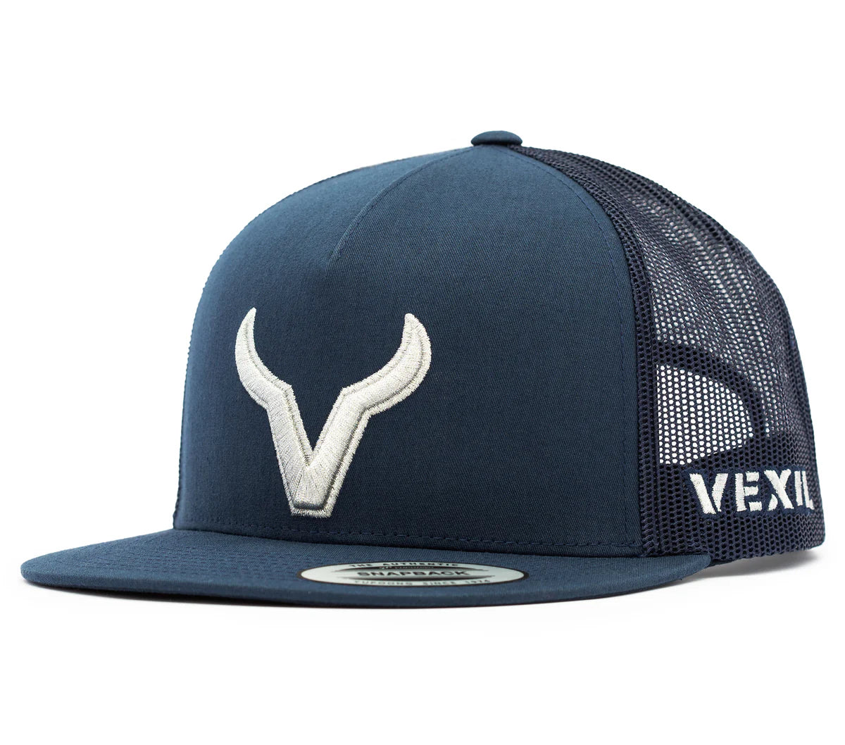 Vexil Brand Silver Icon  Navy/Navy Mesh Snapback
