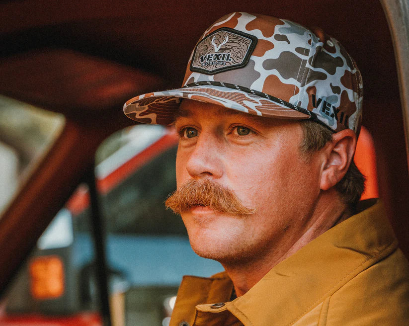 Vexil Outdoors Topo Light Retro Camo Snapback