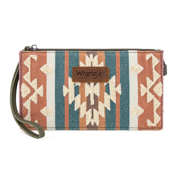 Wrangler Sherpa Aztec Canvas Clutch