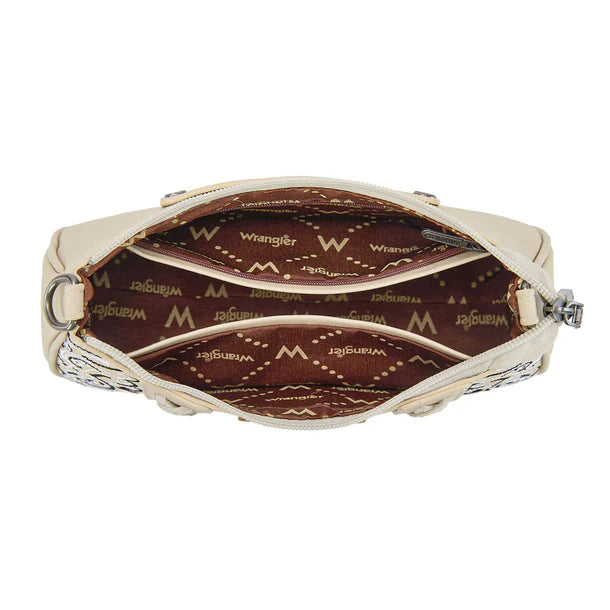 Wrangler Braided Paisley Bandana Shoulder Bag - Tan