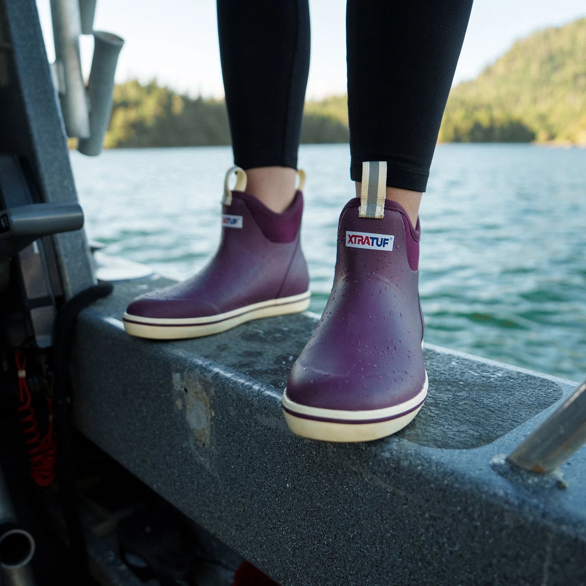 XtraTuf Women's Ankle Deck Boot Purple