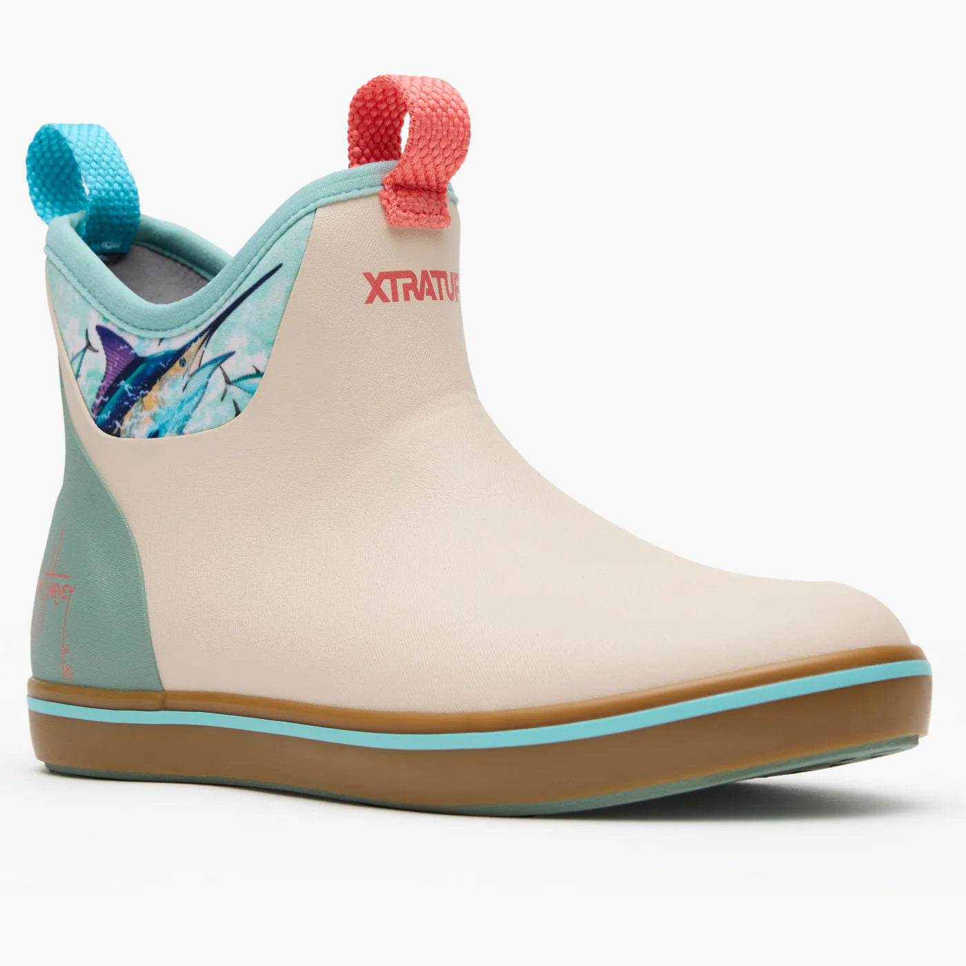 XtraTuf Women's 6" Outdoor Bone White Marlin Ankle Deck Boot