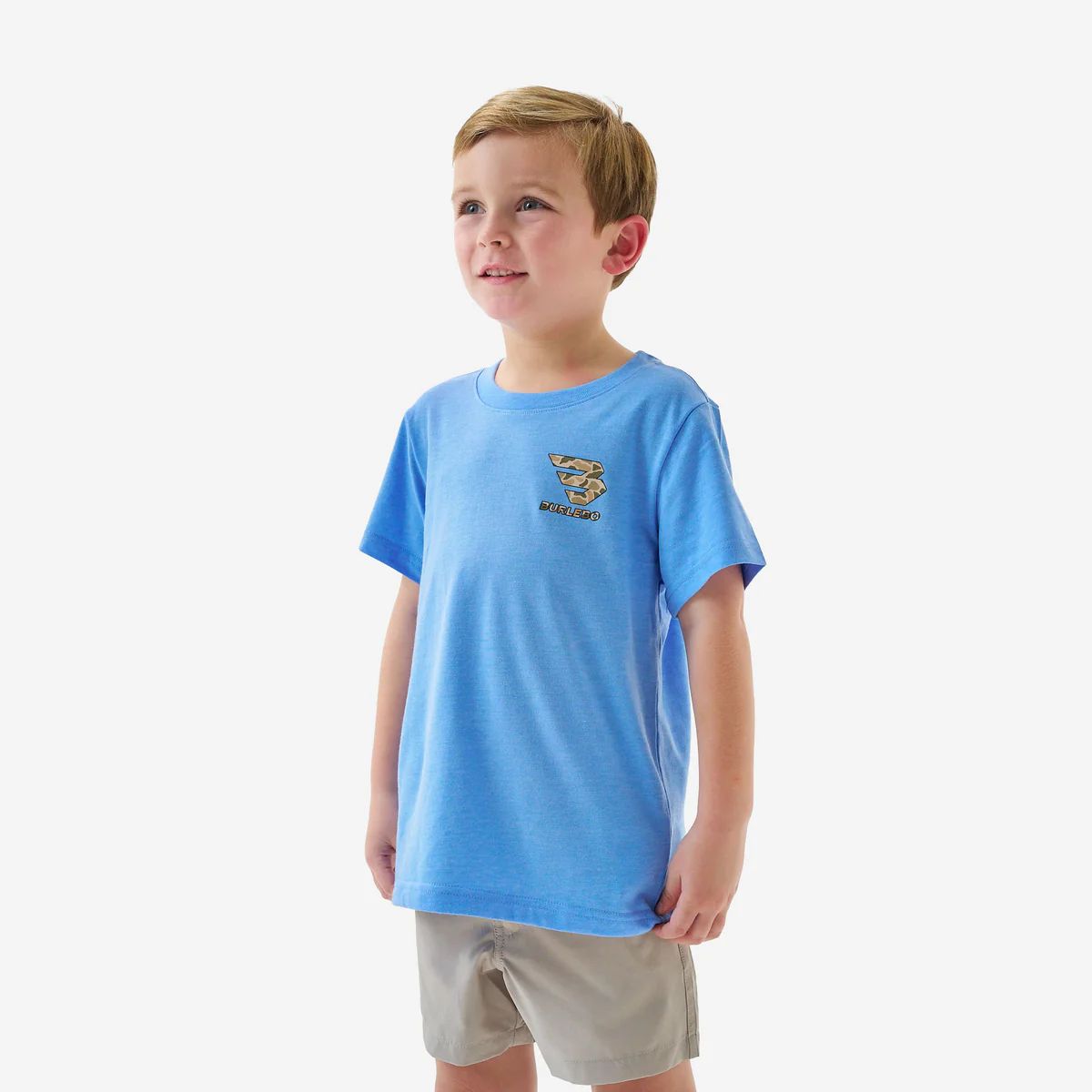 Burlebo Kid's Mallard Camo Dog Short Sleeve Tee