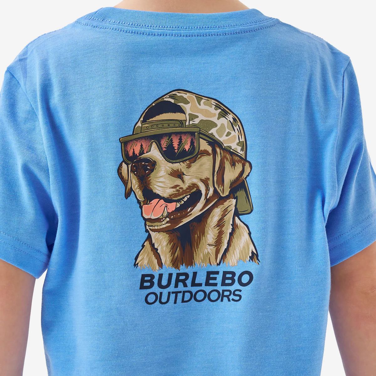 Burlebo Kid's Mallard Camo Dog Short Sleeve Tee