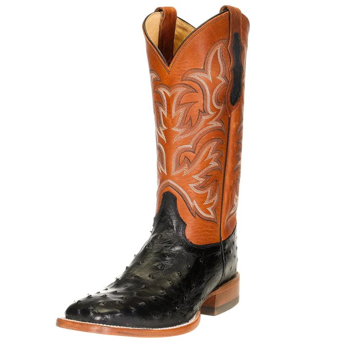 Justin Men's Pascoe Full-Quill Ostrich Western Boots
