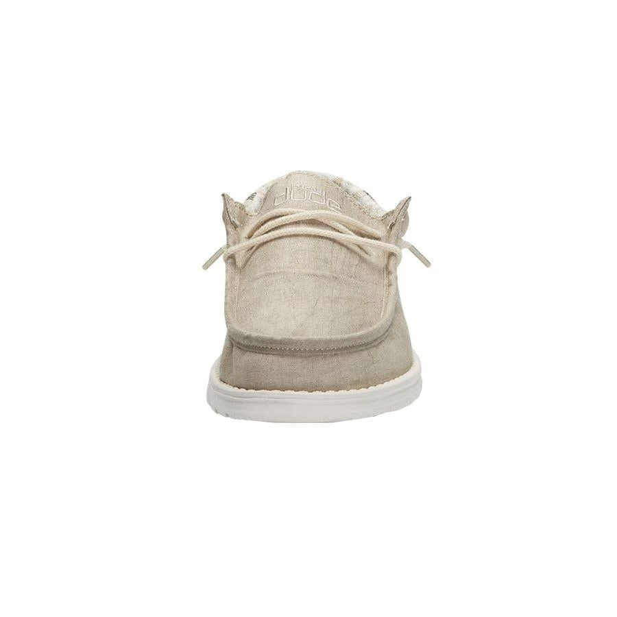 Hey Dude Men's Wally Linen Natural Khaki