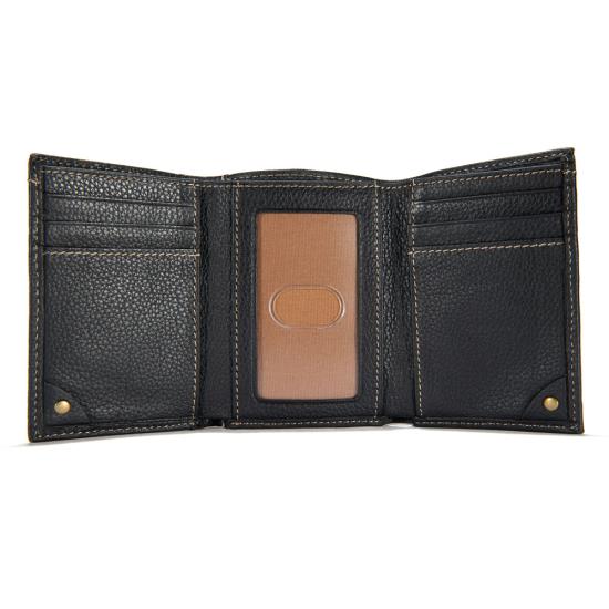 Carhartt Men's Pebble Leather Trifold Wallet