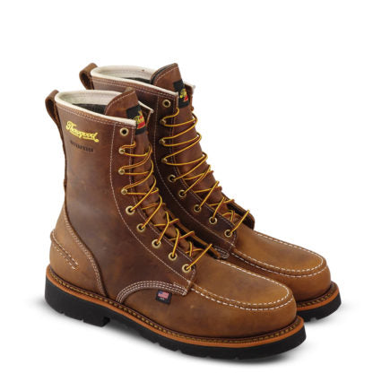 Thorogood Men's 1957 Series 8" Crazyhorse Moc Toe Steel Safety Toe