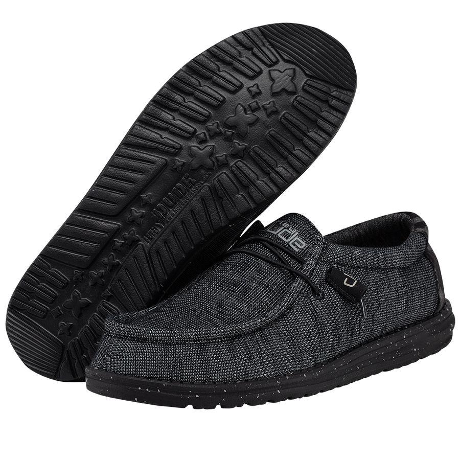 Hey Dude Men's Shoe Wally Stretch Midnight Bunker