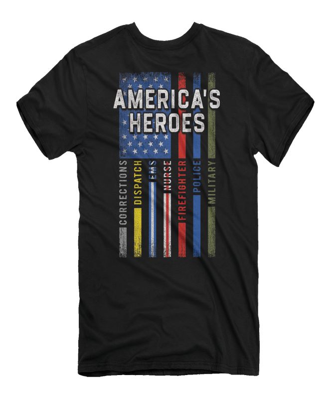 Buck Wear Men's America's Heroes T-Shirt BIG & TALL