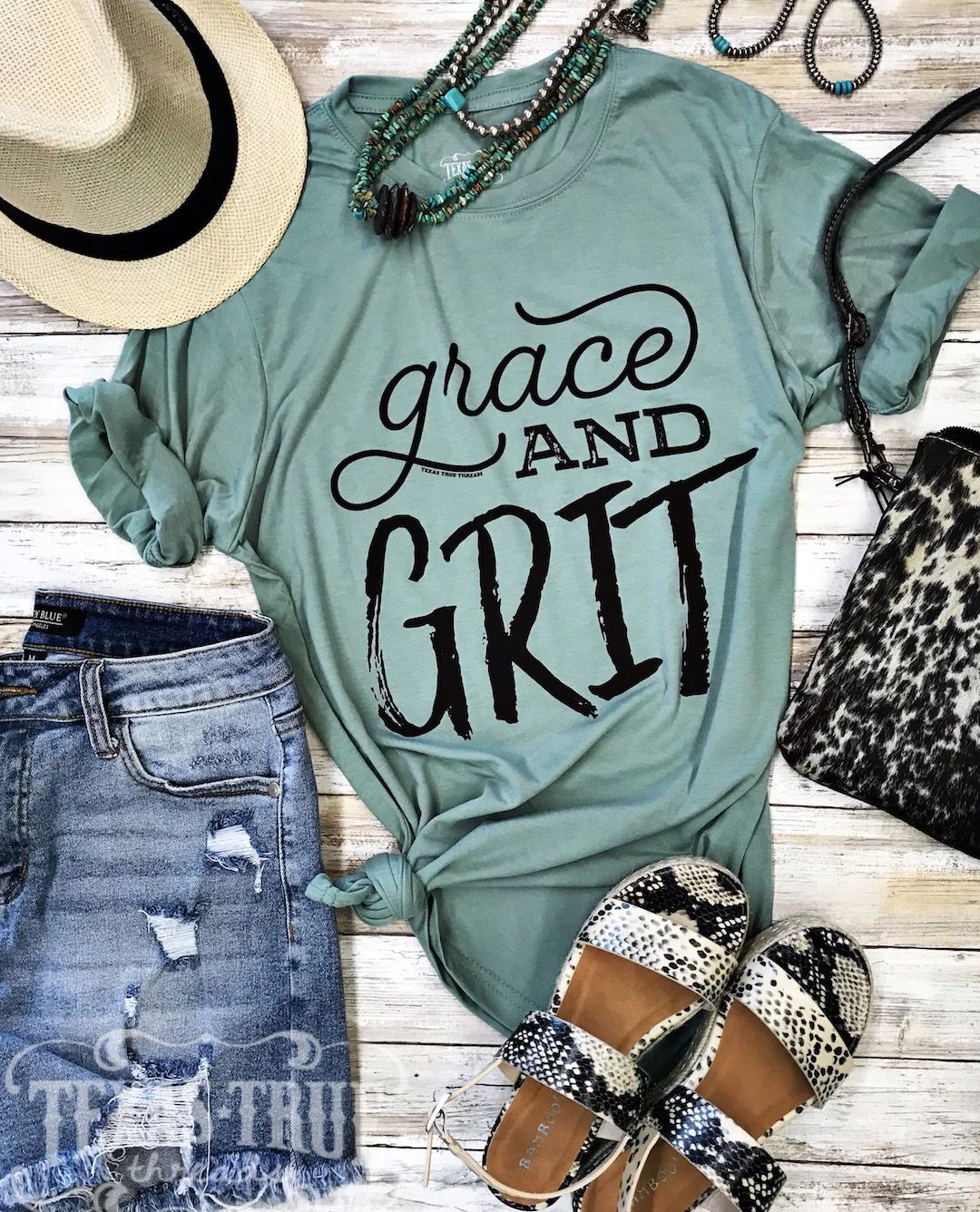 Texas True Threads Women's Grace And Grit Tee