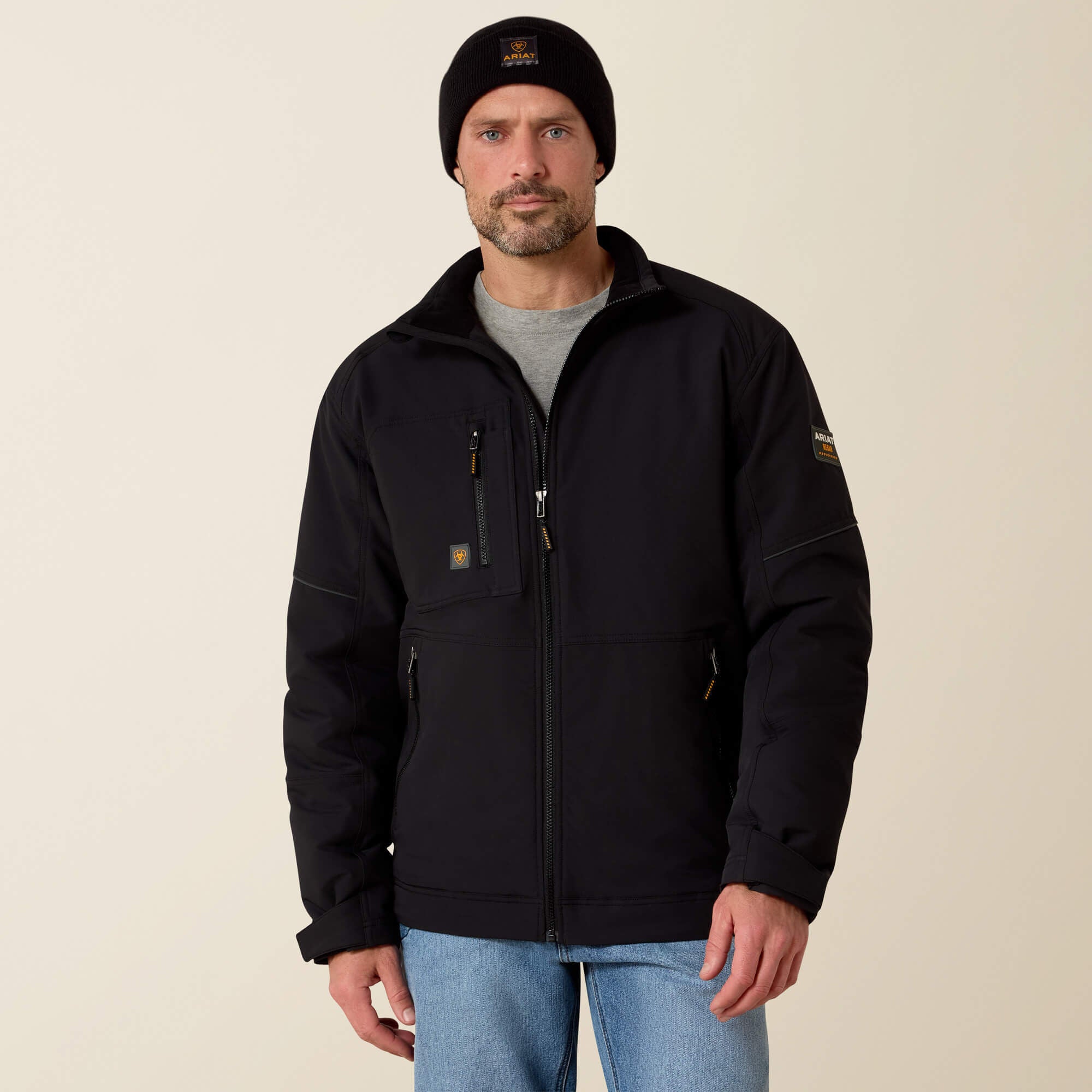Ariat Men's Rebar Dri-Tek DuraStretch Insulated Jacket - BLACK