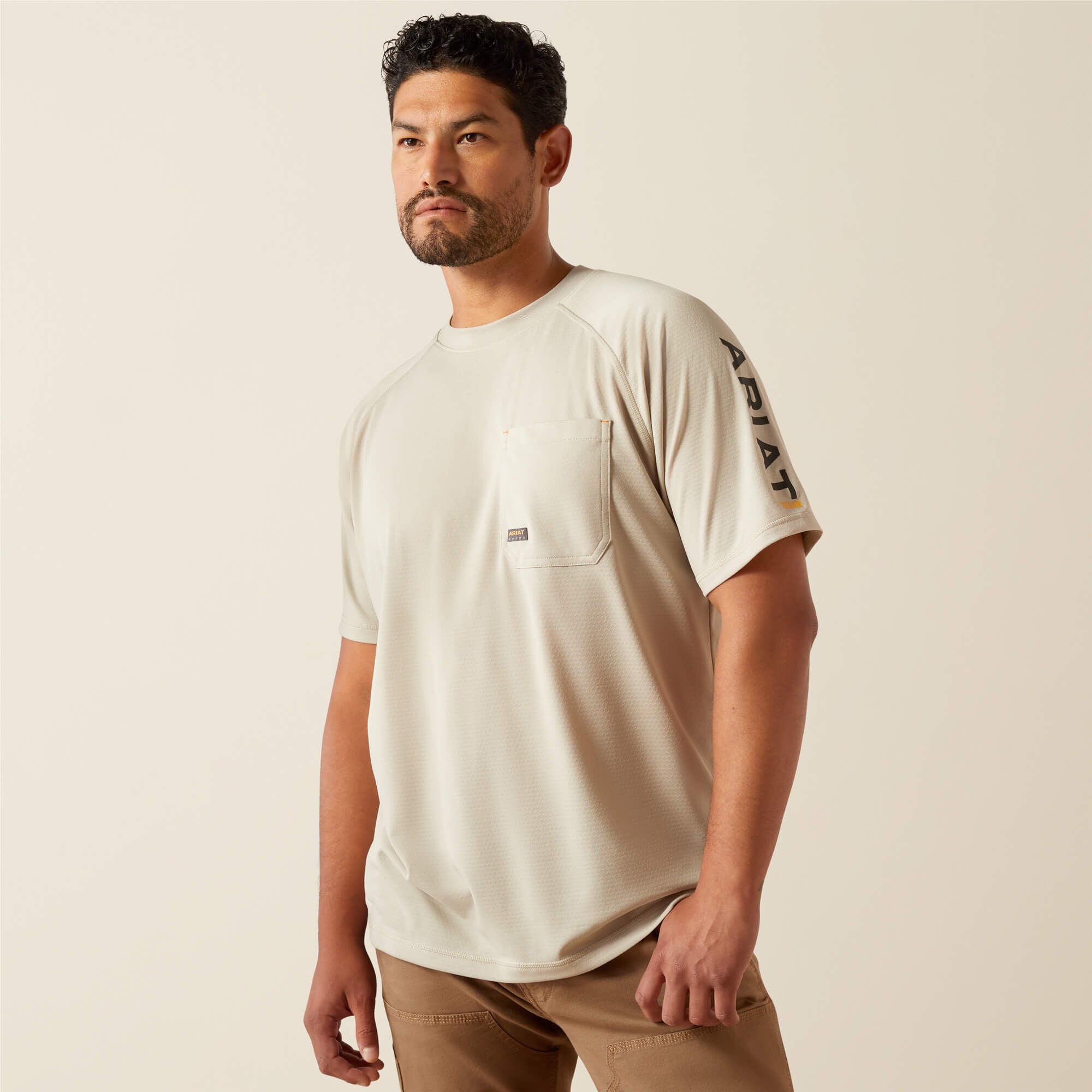 Ariat Men's Rebar Heat Fighter T-Shirt BIG & TALL - ISLAND FOSSIL