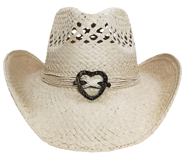 August Caps Western Cowboy Straw Hat