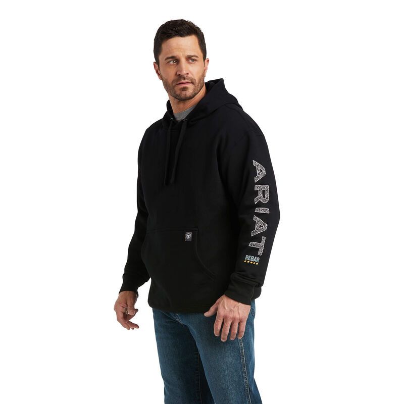 Ariat Men's Rebar Roughneck Pullover Hoodie BIG & TALL