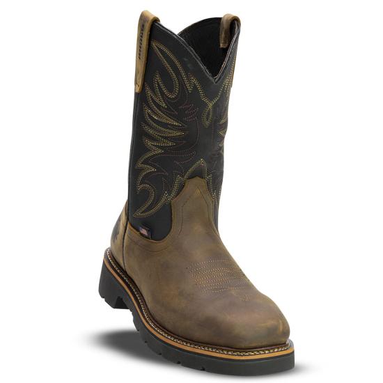 Thorogood Men's American Heritage Square Toe Wellington