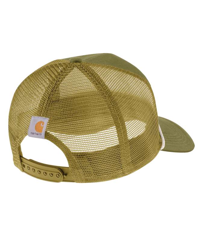Carhartt Men's Canvas Mesh-Black Craft Patch Cap