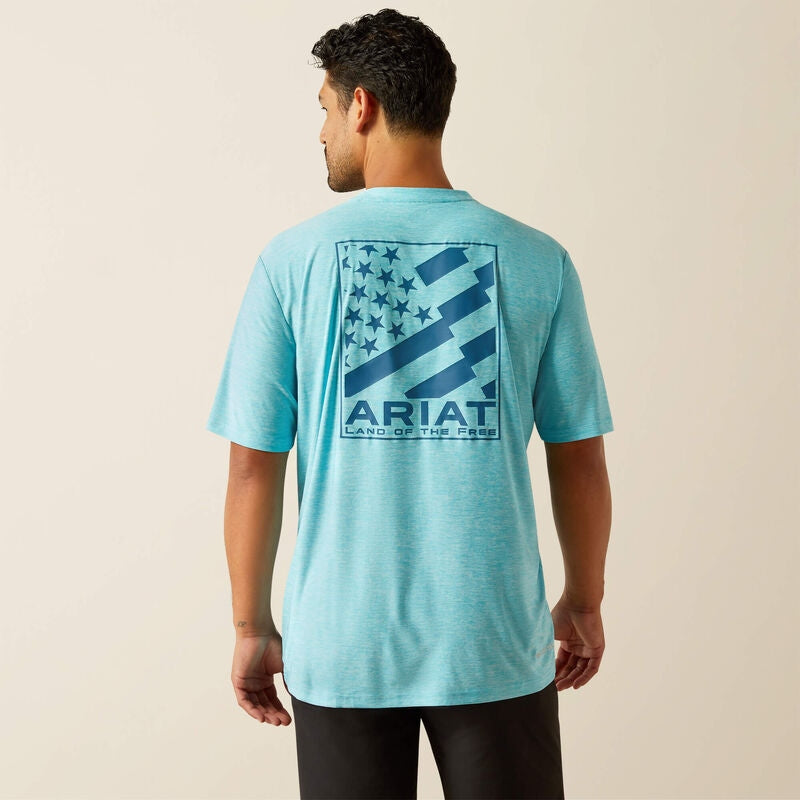 Ariat Men's Diagonal Flag Charger T-Shirt