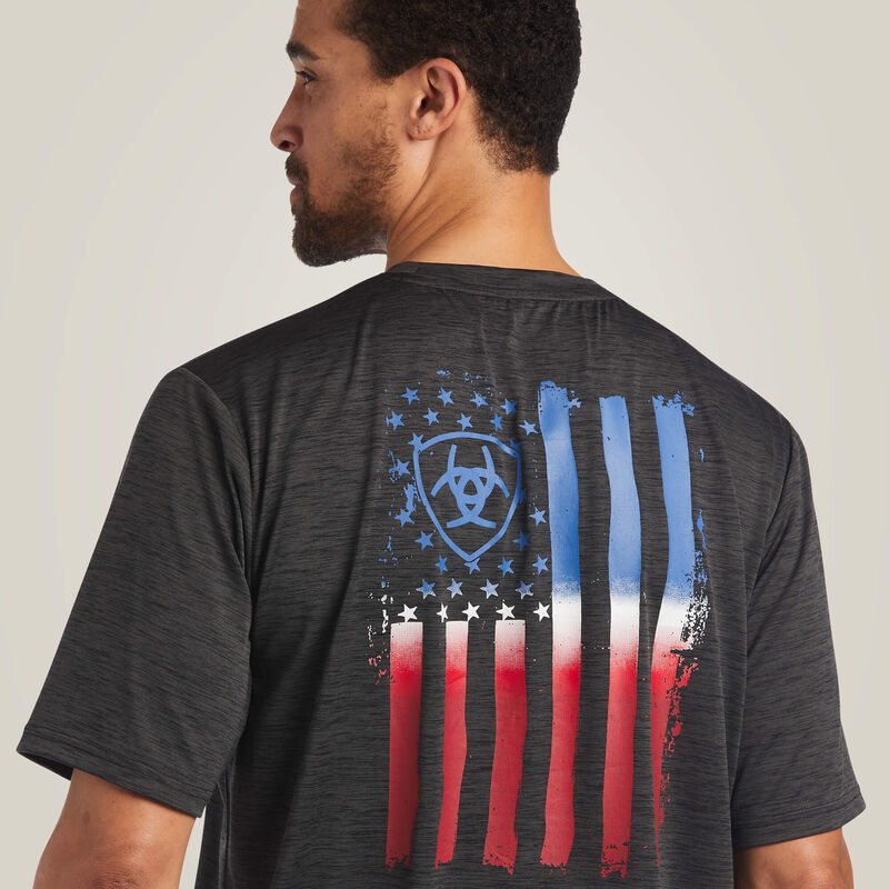 Ariat Men's Charger Vertical Flag Tee