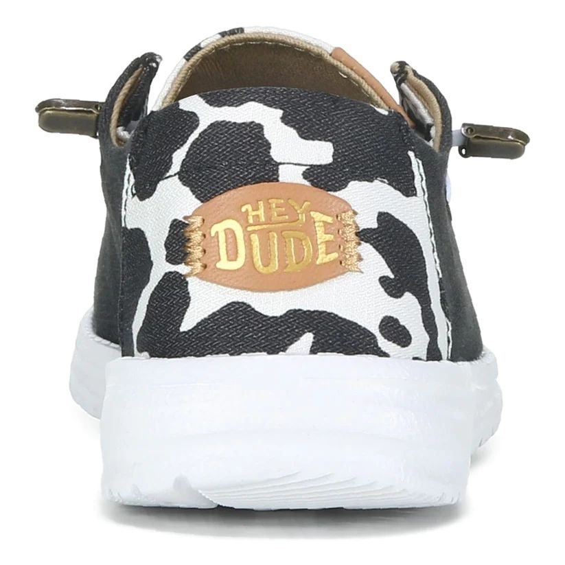 Hey Dude Women's Wendy Animal Black Cow
