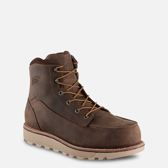 Red Wing Men's 6" Waterproof Safety Toe Traction Tred Lite Boot