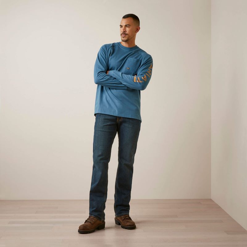 Ariat Men's Rebar Cotton Strong Graphic Long Sleeve T-Shirt