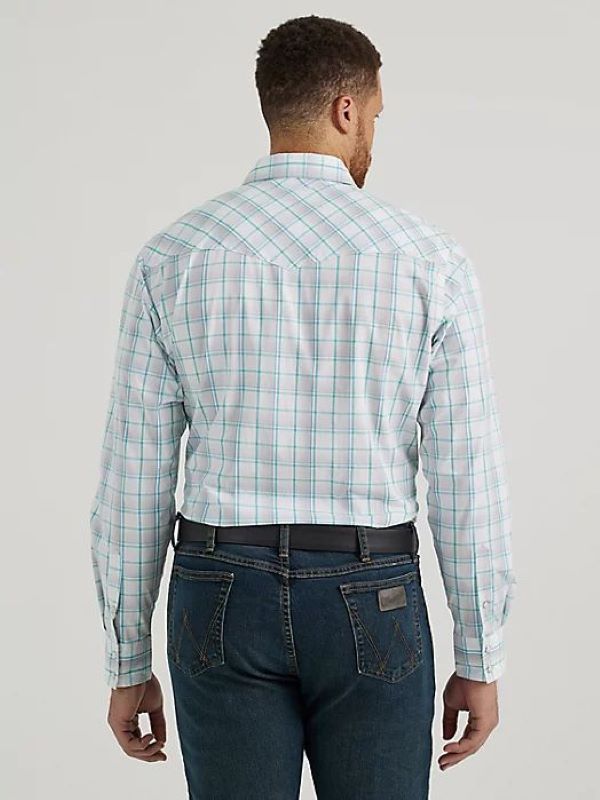Wrangler Men's 20x Competition Advanced Comfort Long Sleeve Western Snap Shirt