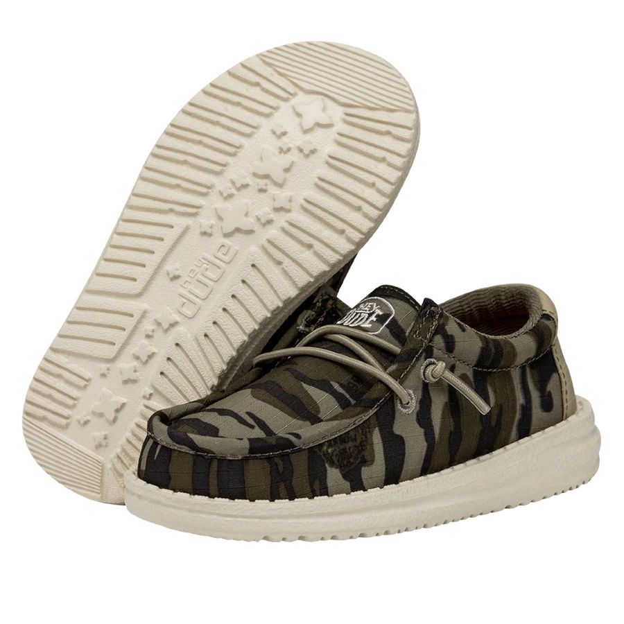 Hey Dude Kids Wally Mossy Oak Bottomland Camo