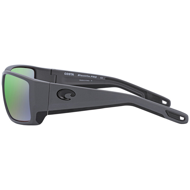 Costa Blackfin Pro Matte Black Green Mirror Sunglasses