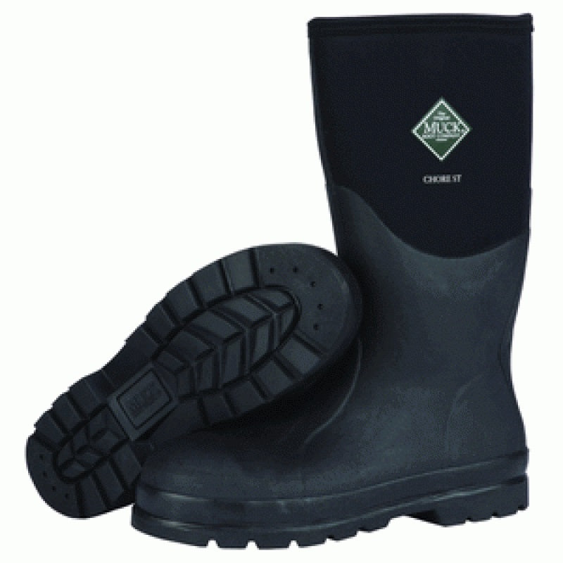 Muck Chore Hi Steel Toe 16" - Black
