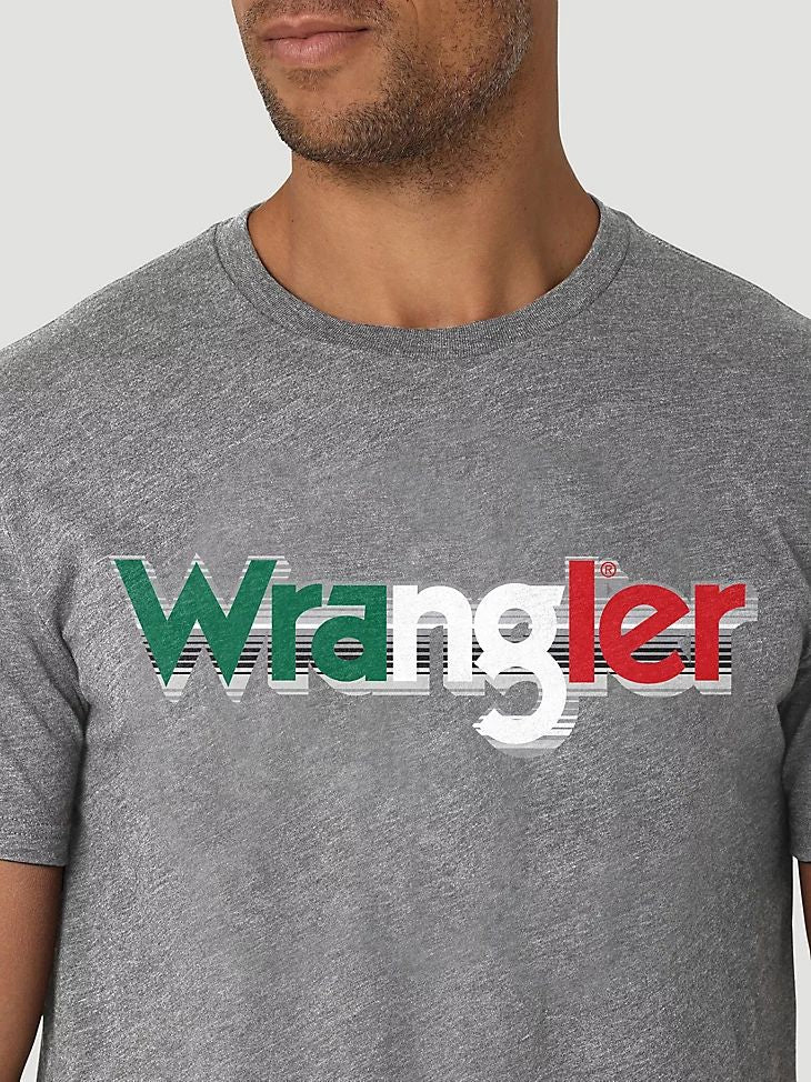 Wrangler Men's Mexico Flag Kabel T-Shirt