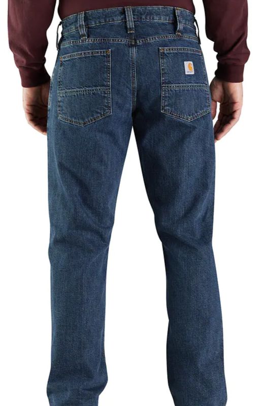 Carhartt Men's Relaxed Fit Flannel-Lined 5-Pocket Jean BIG & TALL