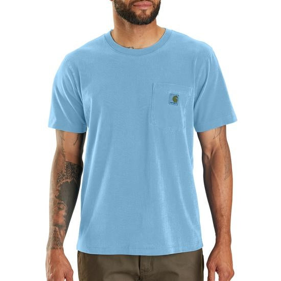 Carhartt Men's Relaxed Fit Midweight Short-Sleeve Garment Dyed Pocket T-Shirt