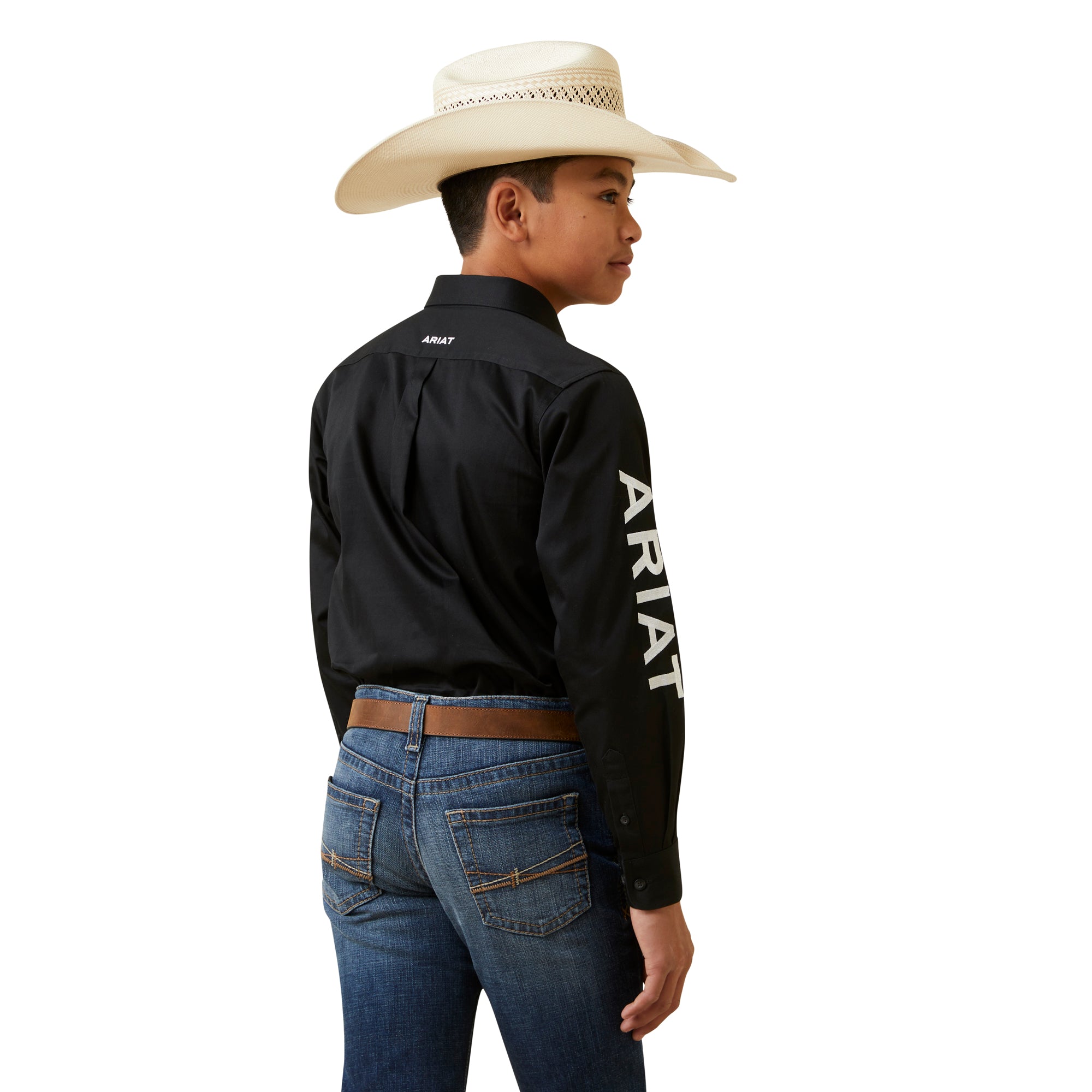 Ariat Boys Team Logo Twill Classic Fit Shirt