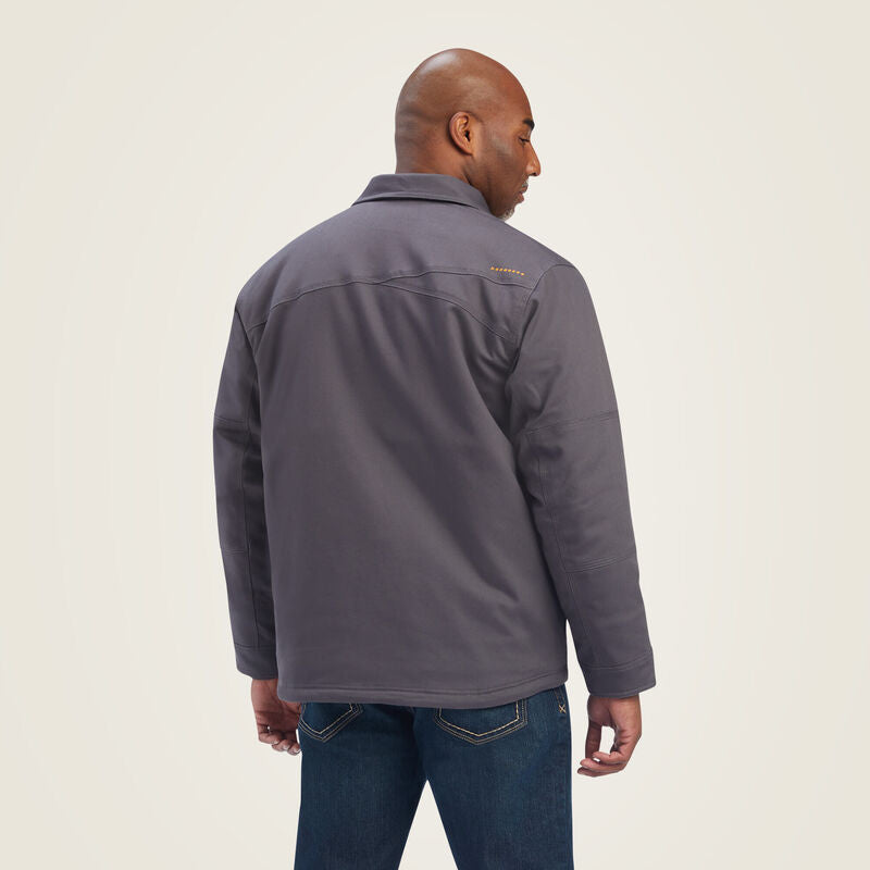 Ariat Men's Rebar DuraCanvas Sherpa-Lined Coat