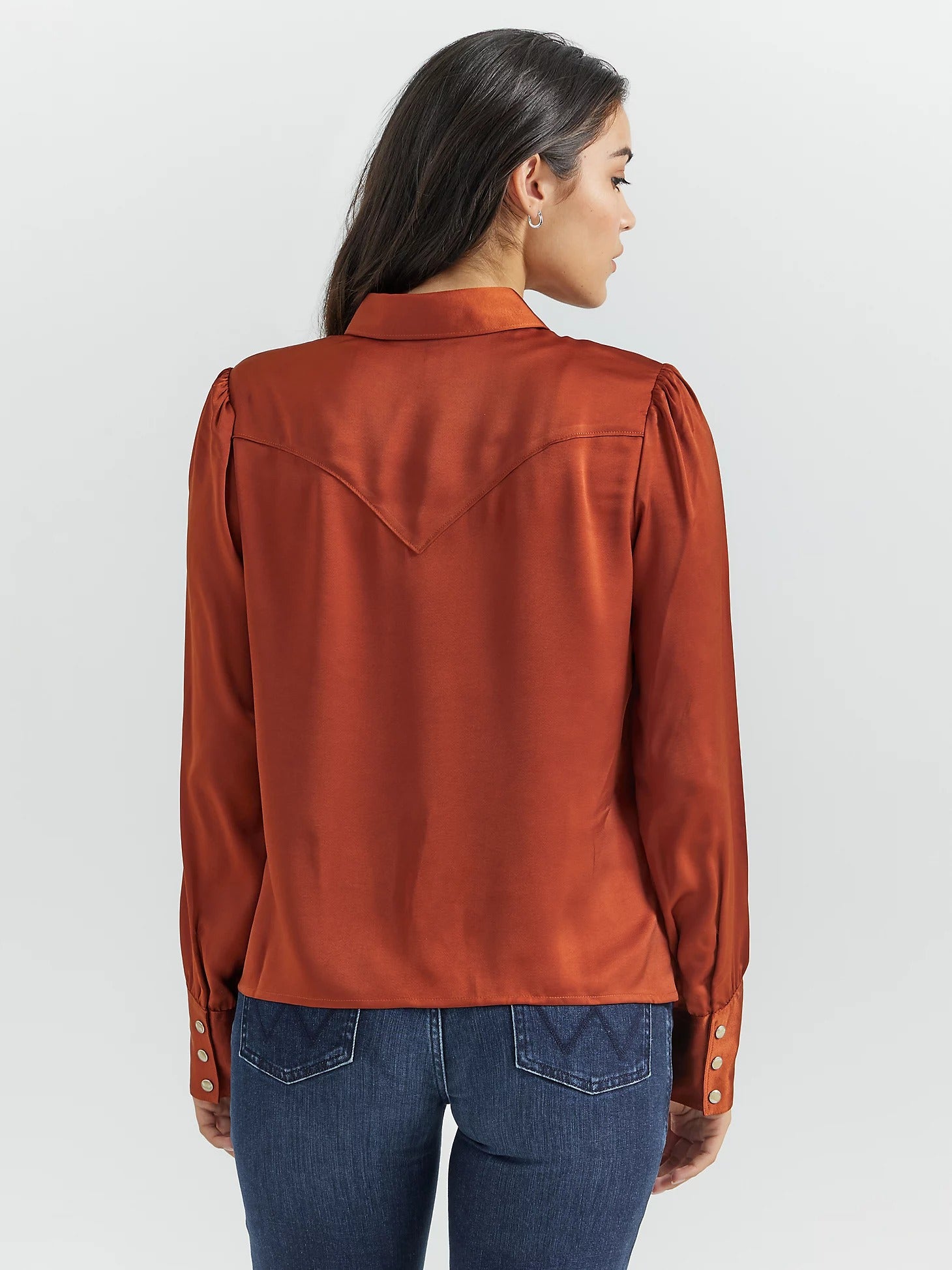 Wrangler Women's Satin Rodeo Blouse